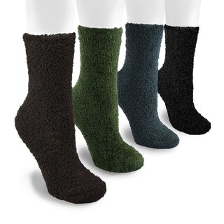 MUK LUKS Men's 8-inch Micro Chenille 4 Pair Sock Pack-Image