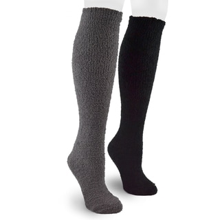 MUK LUKS Men's 8-inch Micro Chenille 2 Pair Sock Pack-Image