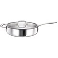 Tri-Ply Stainless Steel Saute Pan with Glass Lid