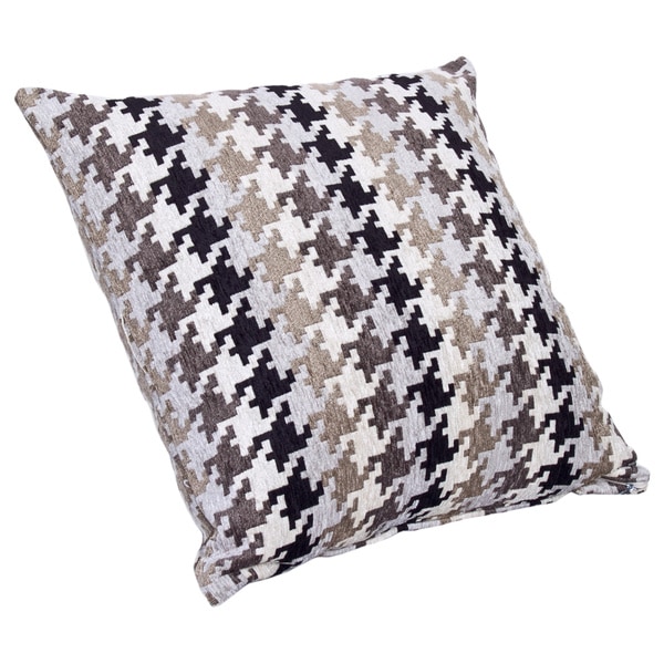 Houndstooth Charcoal Pillow