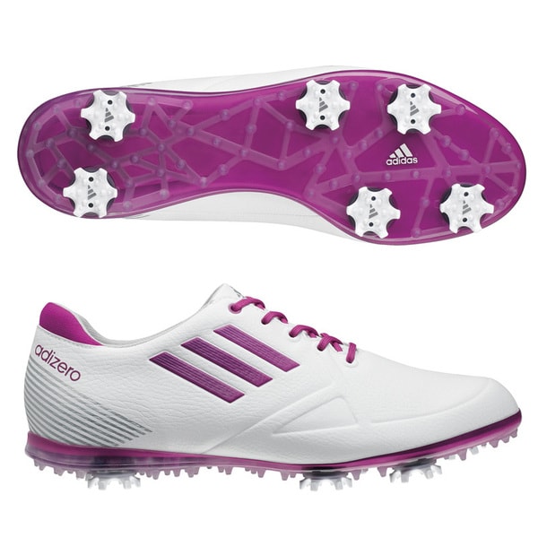 Adidas Women's Adizero Tour White/ Passion Golf Shoes