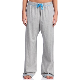 Leisureland Women's Grey Cotton Knit Pajama Pants-Image