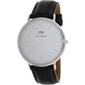Daniel Wellington Mens Classic Sheffield Black Leather Quartz Watch