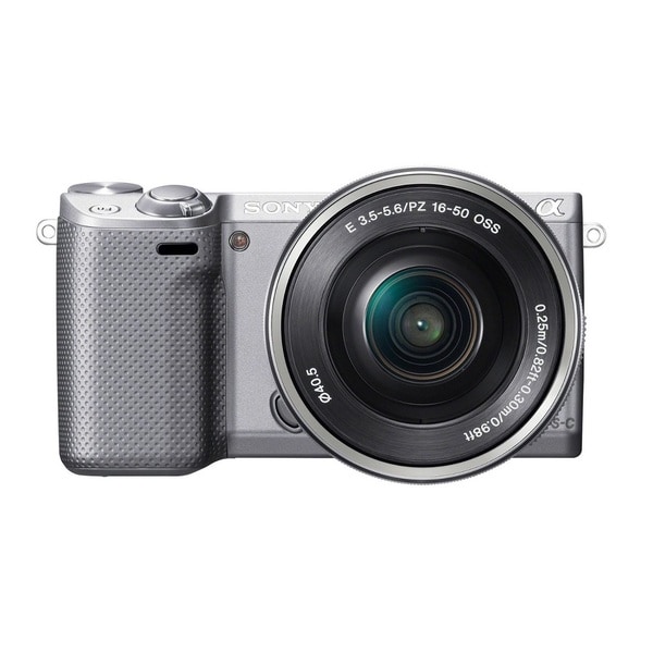 Sony Alpha NEX-5R Mirrorless Camera Silver Body with 16-50mm Lens Kit