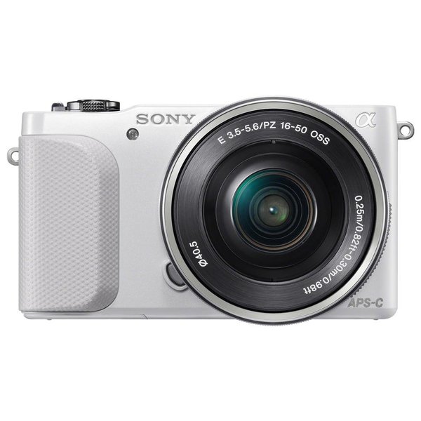 Sony Alpha NEX-5R Mirrorless Camera White Body with 16-50mm Lens Kit