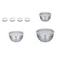 Cook N Home 14-Piece Stainless Steel Mixing Bowl Set