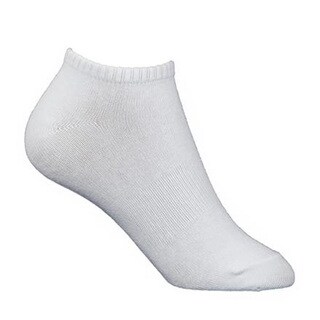 Fruit of the Loom Cotton Stretch White Low Cut Socks (Pack of 3 Pairs)-Image