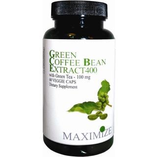 Maximize Green Coffee Bean Extract 400 Dietary Supplement (60 Veggie Caps)-Image