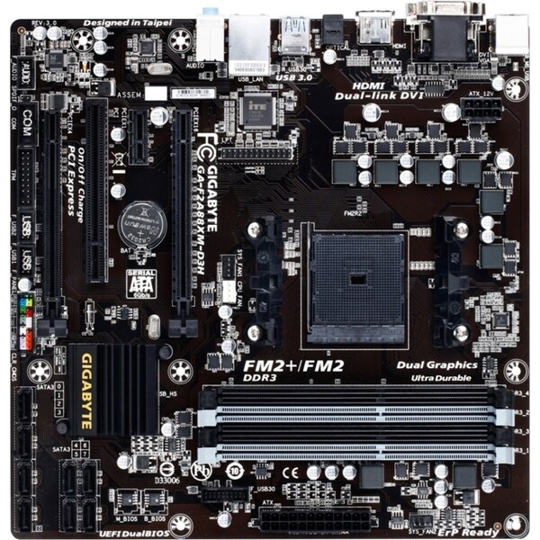 Gigabyte Ultra Durable 4 Plus GA-F2A88XM-D3H Desktop Motherboard - AM