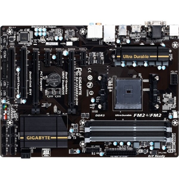 Gigabyte GA-F2A88X-D3H Desktop Motherboard - AMD A88X Chipset - Socke