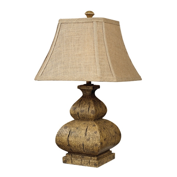Brevard 1light Distressed Wood Table Lamp Overstock Shopping Great