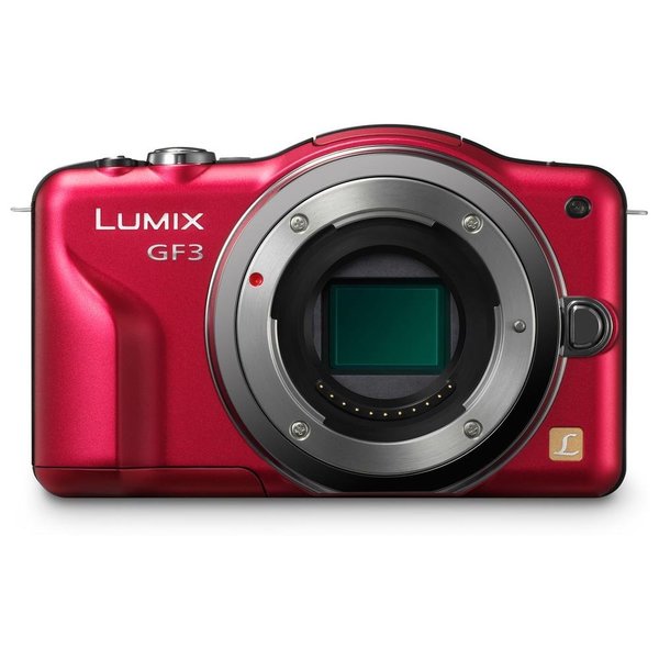 Panasonic Lumix DMC-GF3 12.1MP Red Digital Camera Body Only