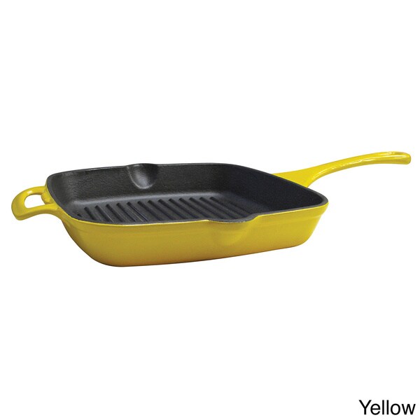 Le Cuistot Vieille France Enameled Cast-Iron 10.2-inch Grill