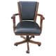 Hathaway Kingston Walnut Poker Table Arm Chair - Set of 4