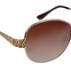 Journee Collection Women's Oversized Gold Fashion Sunglasses