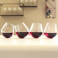 Monogrammed Tipsy Wine Glasses (Set of 4)