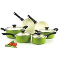 Cook N Home Green Nonstick Ceramic 10-piece Cookware Set