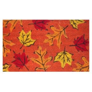 Best Shopping Fall Leaves-Coir with Vinyl Backing Doormat (17-inches x 29-inches)