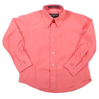 Ferrecci Boys Slim Fit Coral Collared Formal Shirt-Image