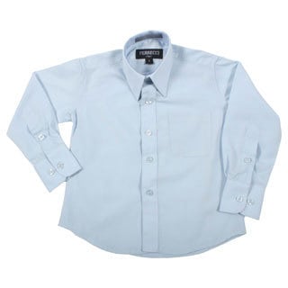 Ferrecci Boys Slim Fit Light Blue Collared Formal Shirt-Image