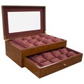 Steinhausen Luxury Jewelry And Watch Display Box (Large Golden Burlwood)