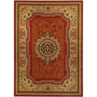 (^.^)/  Medallion Traditional Red Area Rug (8'2 x 9'10)