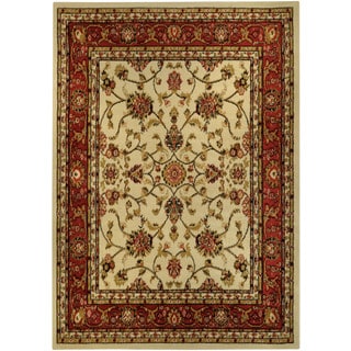 @@@ >  Floral Garden Traditional Ivory Area Rug (8'2 x 9'10)