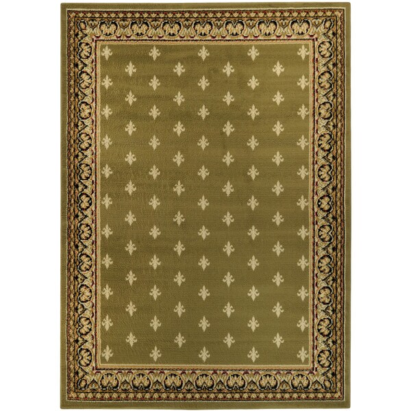 Ephesus Collection Sage Green French Border Area Rug (4'10 x 6'10) 15770229