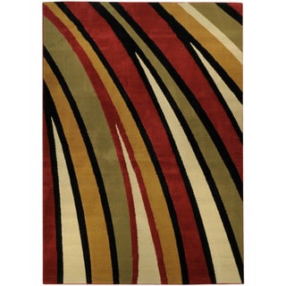 Special Offers Ephesus Collection Multicolor Stripes Contemporary Area Rug (8'2 x 9'10)