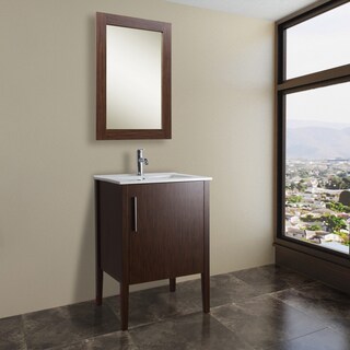 VIGO 24-inch Maxine Single Bathroom Vanity with Mirror