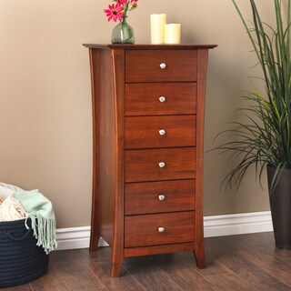 chest lingerie drawer drawers dresser six furniture chests dressers vermont tall overstock venture horizon finish storage maple helmers walnut bedroom