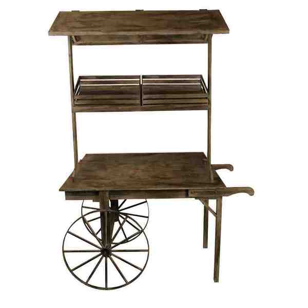 Wood Cart Overstock Shopping Great Deals on Accent Pieces