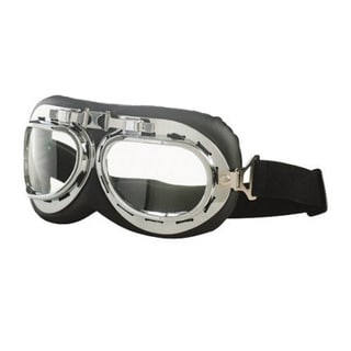 GLX Aviator and Cruiser Riding Clear Lens Goggles-Image