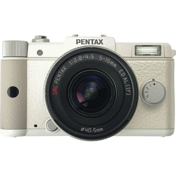 Pentax Q 12.4MP White Digital SLR Camera with 5-15mm Lens