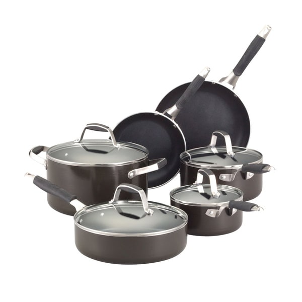 Guy Fieri Graphite 10-piece Nonstick Cookware Set - 15774818 