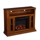 Upton Home Copeland Oak Media Console/ Stand Electric Fireplace