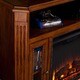 Upton Home Copeland Oak Media Console/ Stand Electric Fireplace