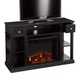 Upton Home Nixon Black Media Console/ Stand Electric Fireplace