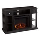 Upton Home Nixon Black Media Console/ Stand Electric Fireplace