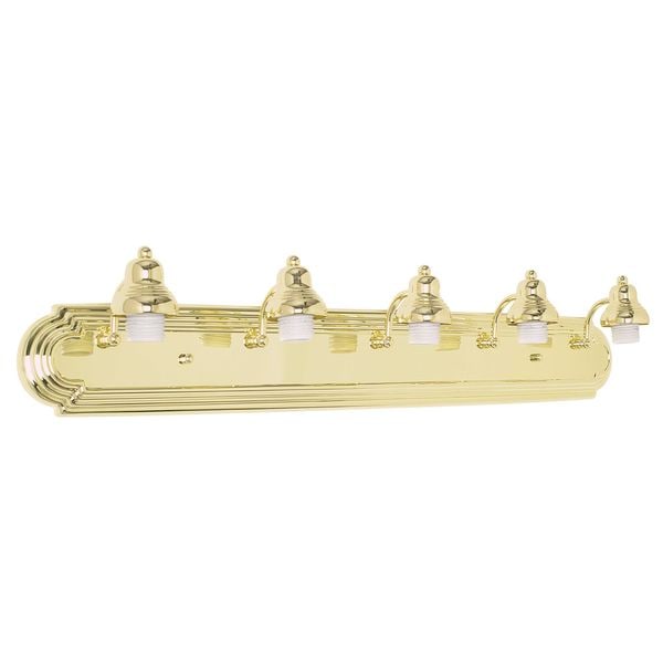 Racetrack 5light Polished Brass Track Light