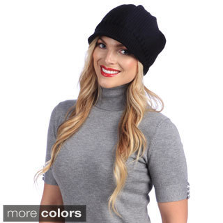 Women's Solid Textured Hat-Image