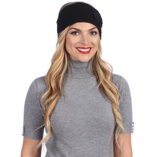 Women's Black Cold Weather Head Wrap-Image