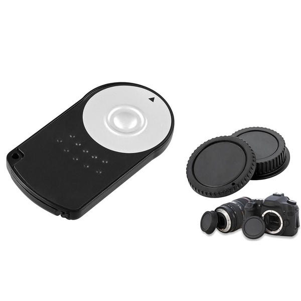 INSTEN Infrared Remote Control/ Body/ Lens Cover for Canon EOS 5D