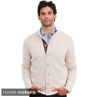 Luigi Baldo Italian Made Men's Cashmere Full Button Cardigan
