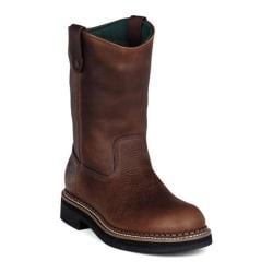 Low Price Men's Georgia Boot G42 12in Waterproof Wellington Red Brown Soggy Leather