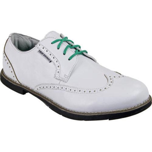 Men's TRUE Linkswear TRUE Gent Wingtip White/Black Leather