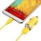 INSTEN Yellow USB Mini Car Charger Adapter for Apple iPhone 4/ 4S/5/ 5S/ 6