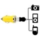 INSTEN Yellow USB Mini Car Charger Adapter for Apple iPhone 4/ 4S/5/ 5S/ 6