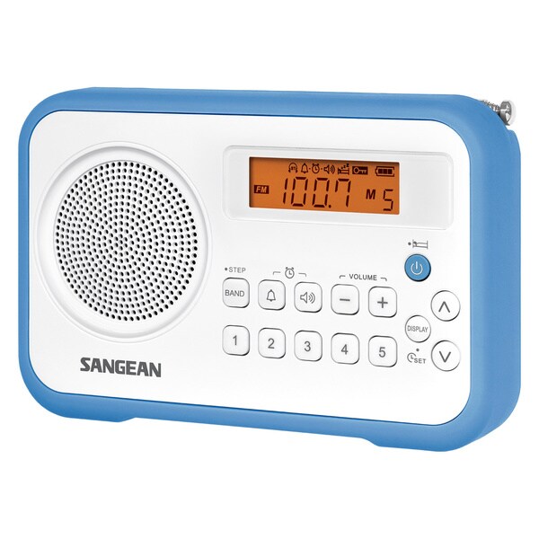 Sangean PR-D18 Desktop Clock Radio - 1 W RMS - Mono