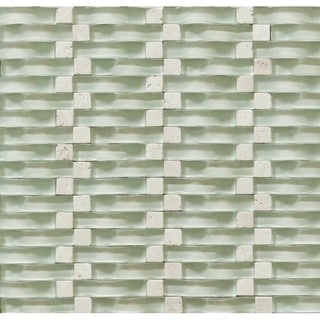 Hot Deal Martini Mosaic 12x12 Vento Mystic Sea Tile Sheets (Pack of 5)